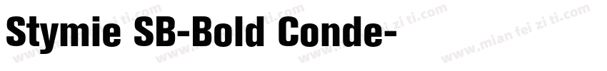 Stymie SB-Bold Conde字体转换